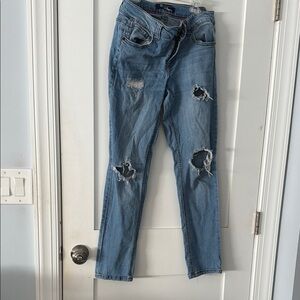 Boom Boom Jeans Distressed Blue Denim